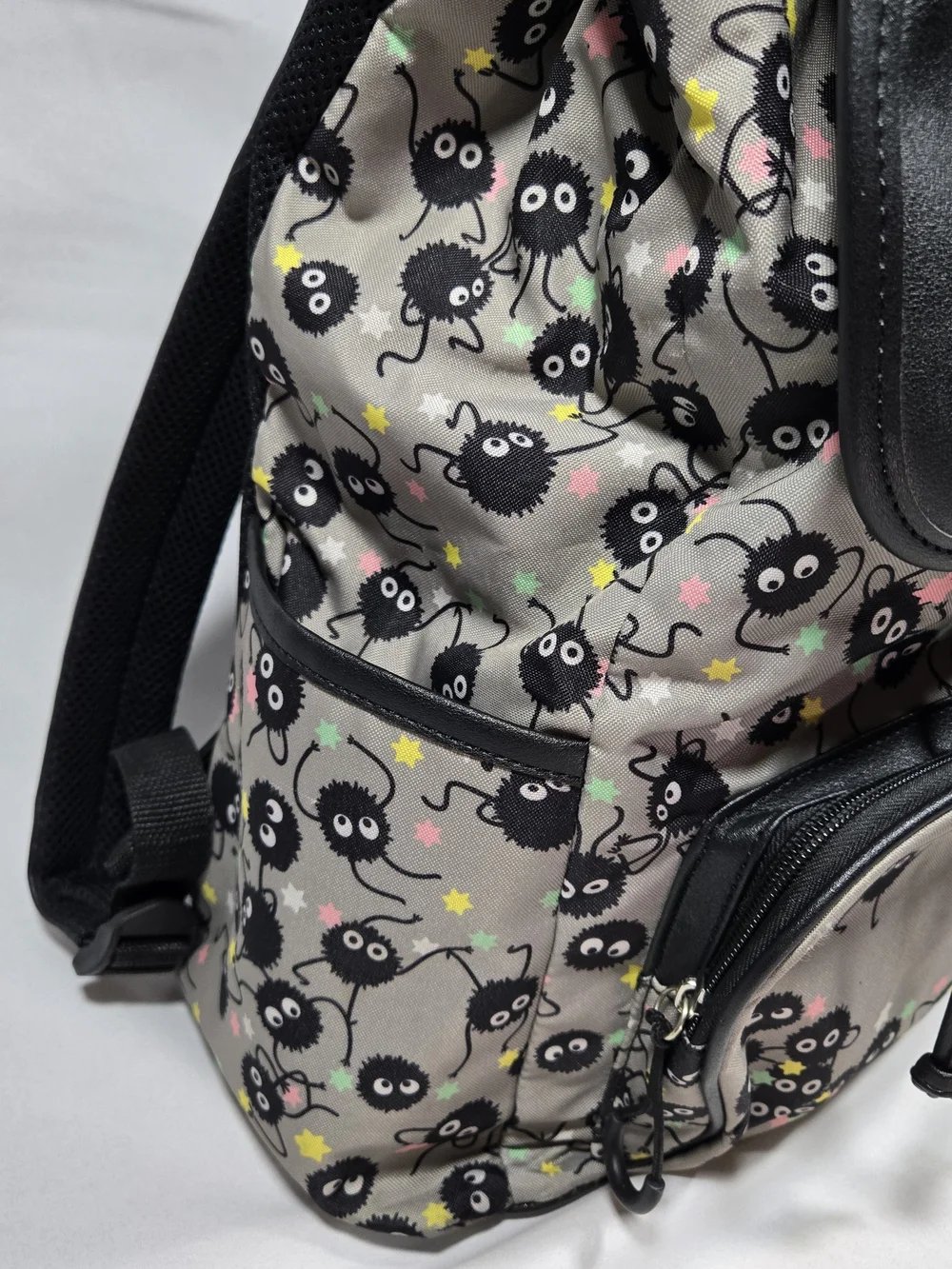 Studio Ghibli Spirited Away Backpack Soot Sprites Slouch Drawstring School Retro